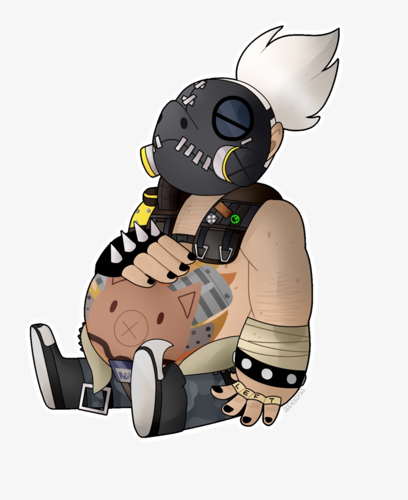 Image Black And White Library Chibi By Drackky On Deviantart - Chibi Roadhog, transparent png download