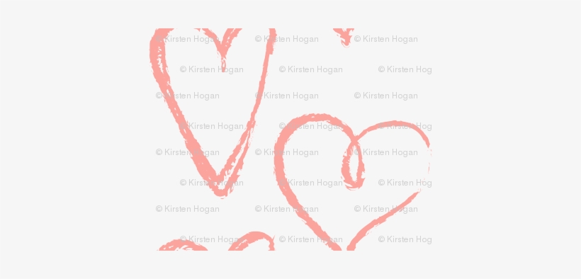 Valentine's Day Hearts Pink Hand Drawn Cute Valentines - Heart, transparent png download