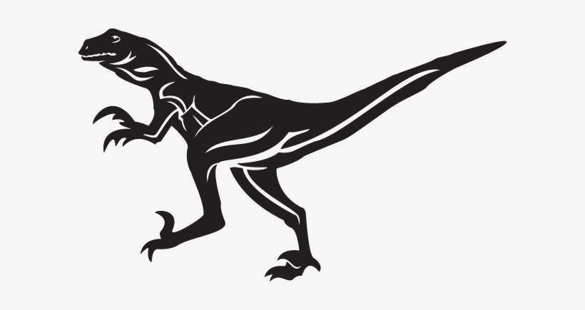 Raptor Dinosaur Decal, transparent png download