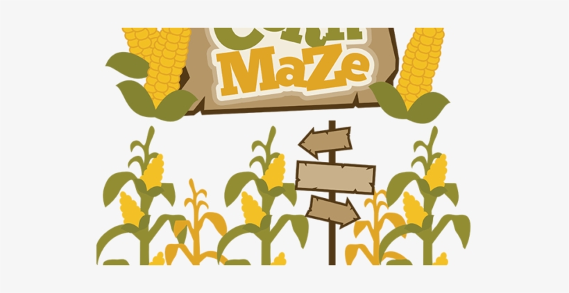 Cornfield Drawing Corn Farm Png Freeuse - Corn Maze Clipart, transparent png download