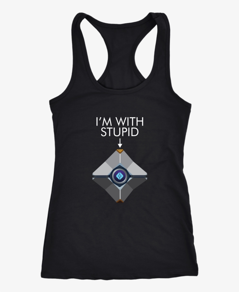 Destiny Ghost I'm With Stupid Women's Racerback - Cute Class Of 2019 Shirts, transparent png download