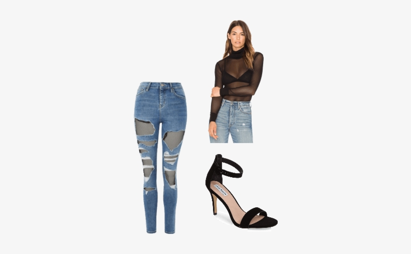 Girls Night Out - Crop Top Cuello Barco Mangas Largas, transparent png download
