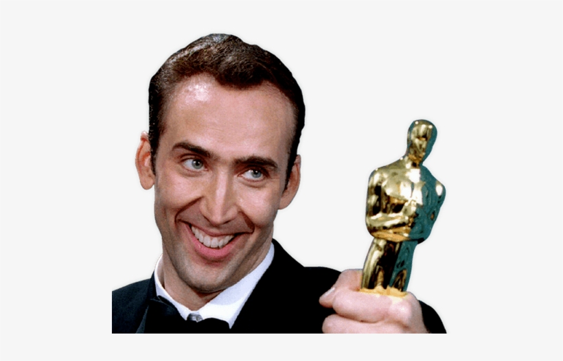 Nicolas Cage Oscar - Portable Network Graphics, transparent png download
