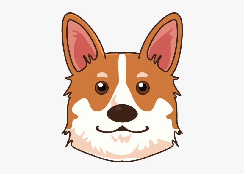 Corgi Emoji & Stickers By Ashwani Singla Vector Free - Corgi Emoji, transparent png download