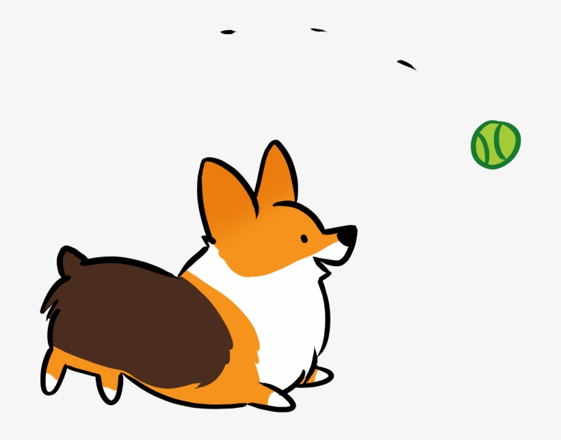 Png Library Library Corgi Clipart Head - Corgi Cartoon Png, transparent png download