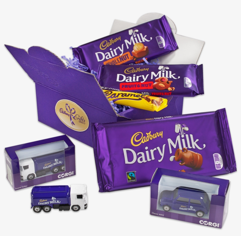 Dairy Milk & Corgi Collection - Cadbury Dairy Milk Whole Nut Chocolate Bar 200g, transparent png download