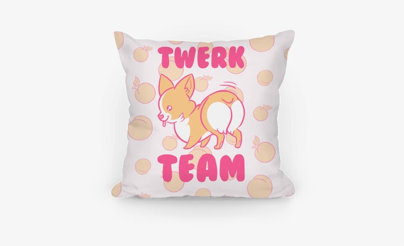 Twerk Team Corgi Pillow - Corgi Throw Pillows, transparent png download