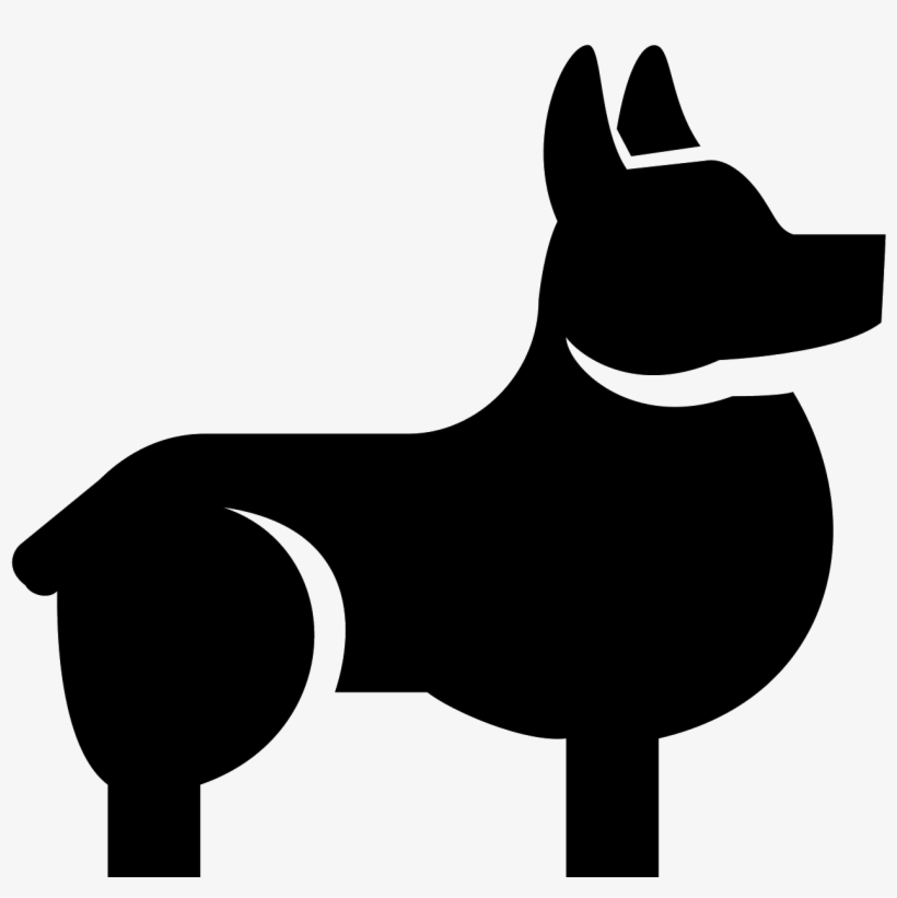 There Is A Small Dog Standing With It's Head Up - Corgi Icon, transparent png download