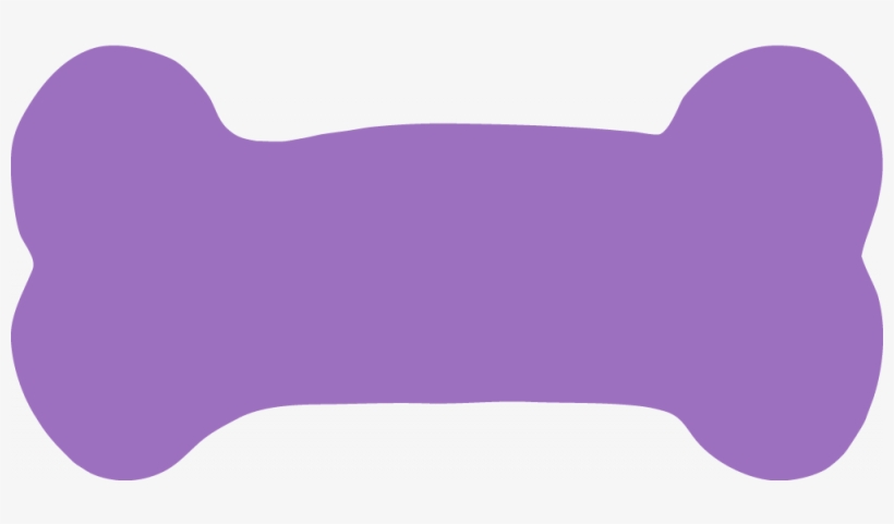 Custom Dog Bone Shaped Window Stickers And Decals Clipart - Purple Dog Bone Clipart, transparent png download