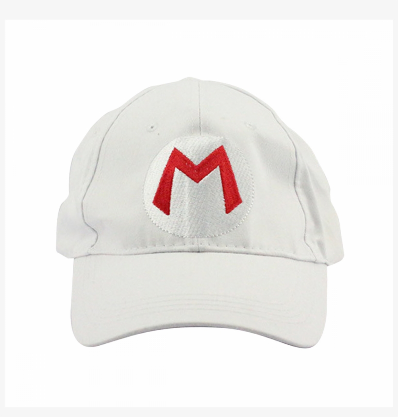 Mario M Logo White Baseball Cap, transparent png download