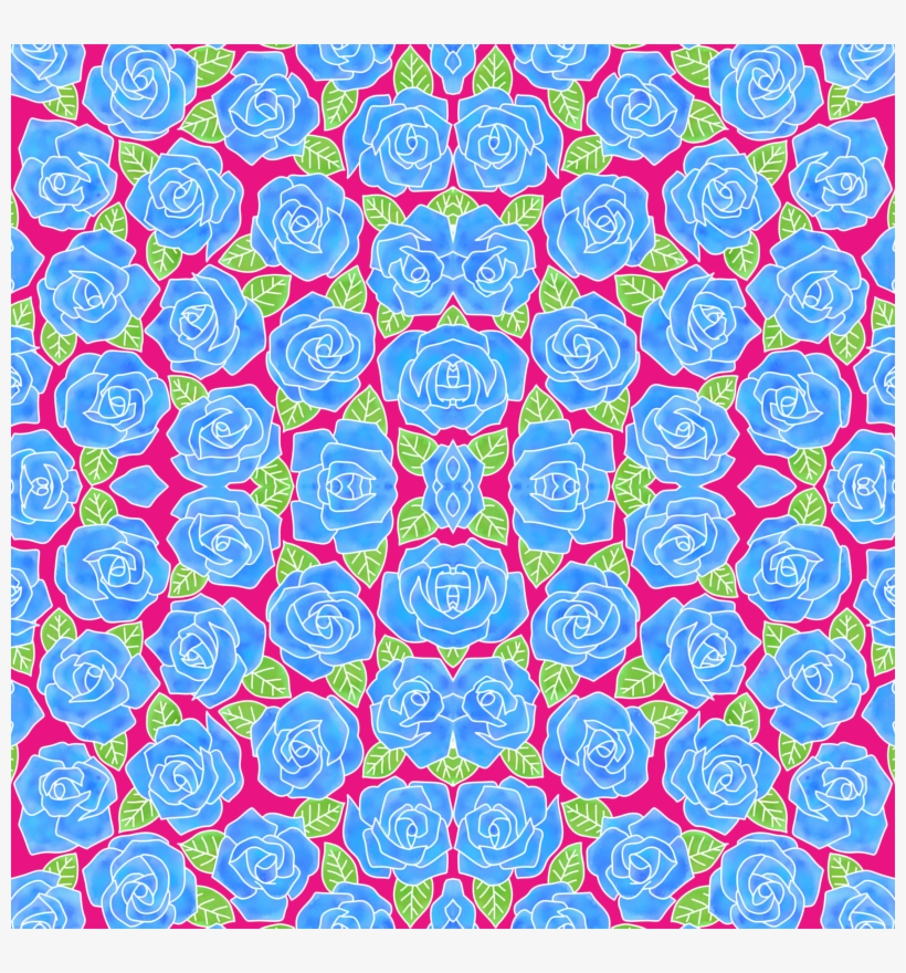Dense Rose Watercolor Blue - Circle, transparent png download