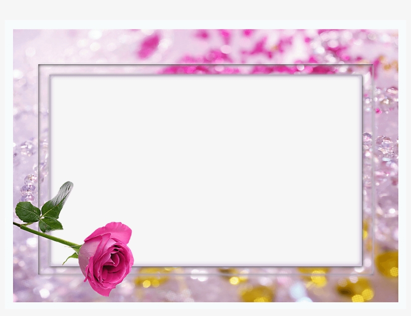 Marco Para Foto Rosas - Picture Frame, transparent png download