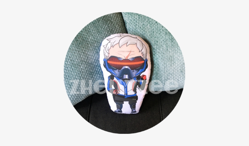 New Soldier 76 Pillow Plush - Library, transparent png download