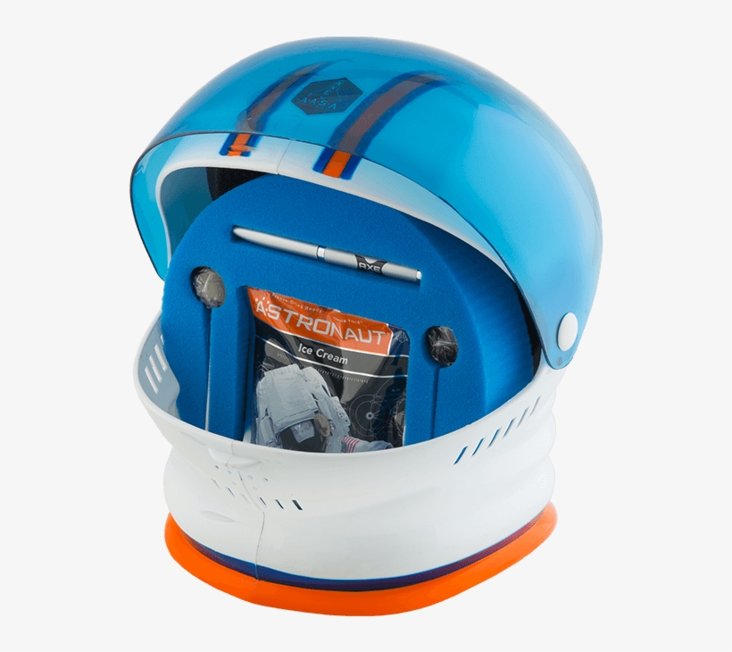Life-size Helmet With Astronaut Ice Cream, Logo Projection - Bicycle Helmet, transparent png download