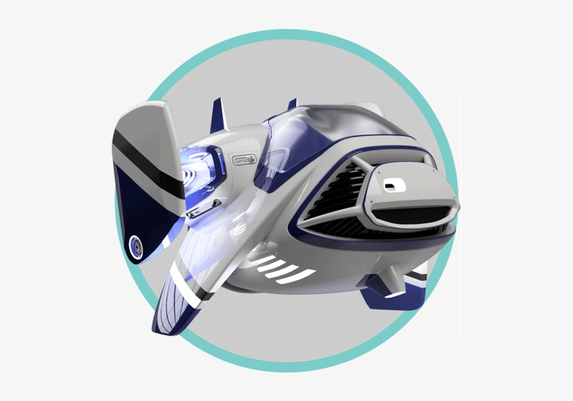 D4 Space Transportation Blue Circle - Motorcycle Helmet, transparent png download