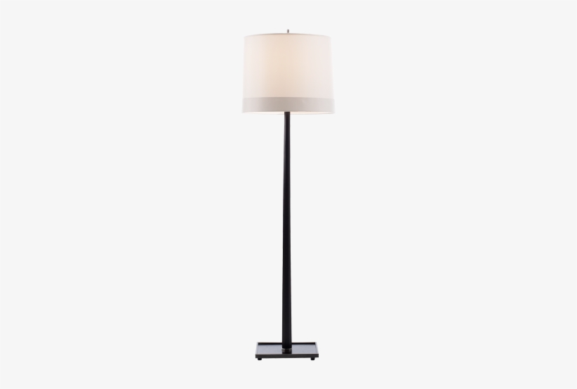 Octagon Floor Lamp In Walnut With Silk Shade - Inch, transparent png download