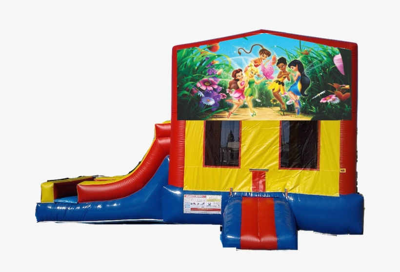 2 Lanes Side Slide Jumper Tinker Bell - Disney Fairies 13'' Ctv Tv, transparent png download