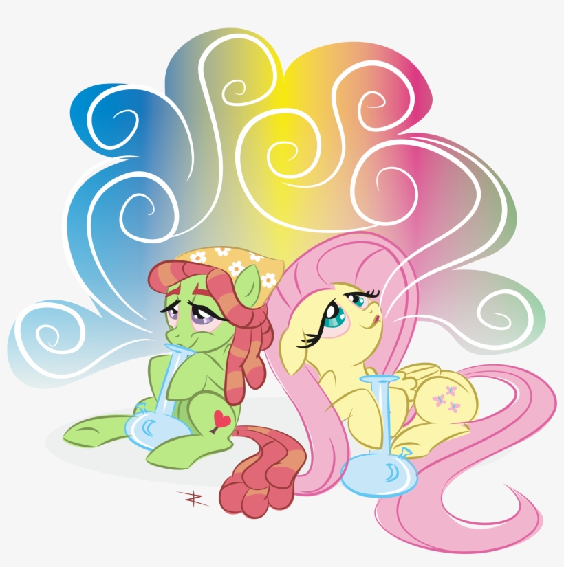 Lookmaidrew, Bong, Dead Source, Drugs, Flutterhigh, - Tree Hugger And Fluttershy, transparent png download