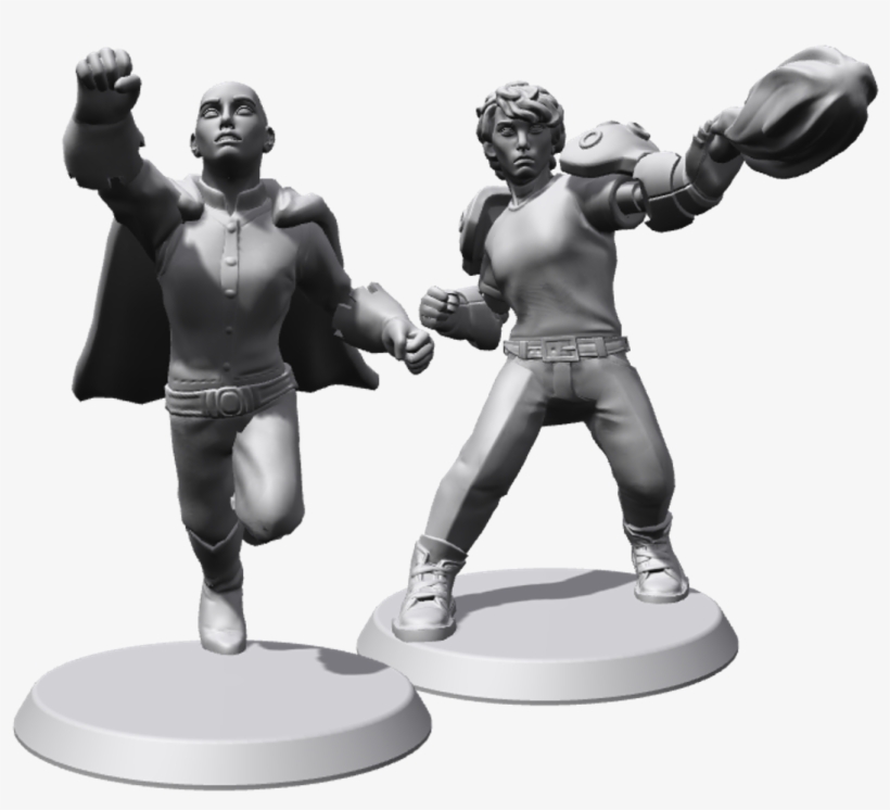Saitama And Genos Figurinespics - Figurine, transparent png download