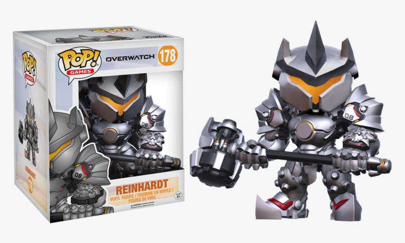 Reinhardt 6" Super Sized Pop Vinyl Figure - Reinhardt Funko Pop, transparent png download
