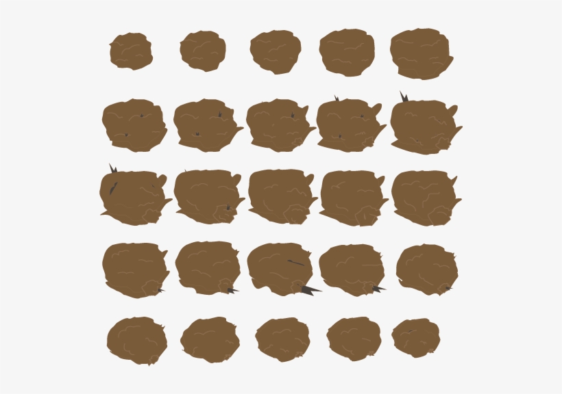 Explosionspritesheet - Dust Cloud Sprite Sheet, transparent png download
