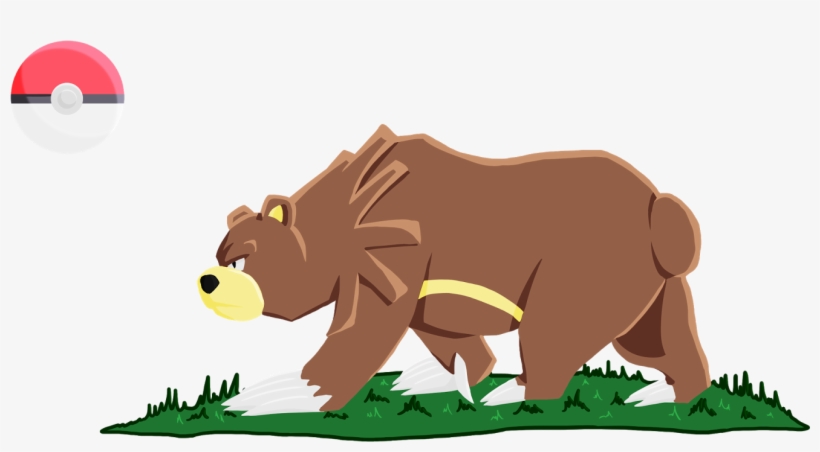 Pokemon California Bear Flag - Pokemon California Flag, transparent png download