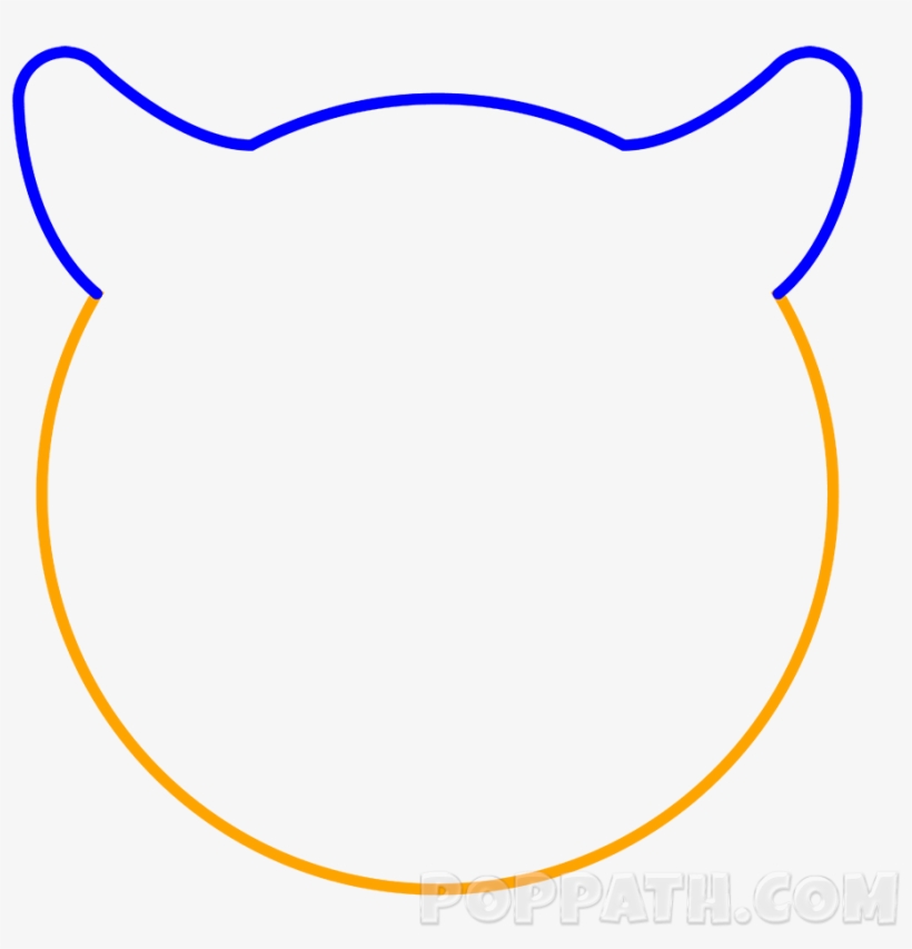 Finish Drawing The Shape Of The Head By Connecting - Drawing, transparent png download