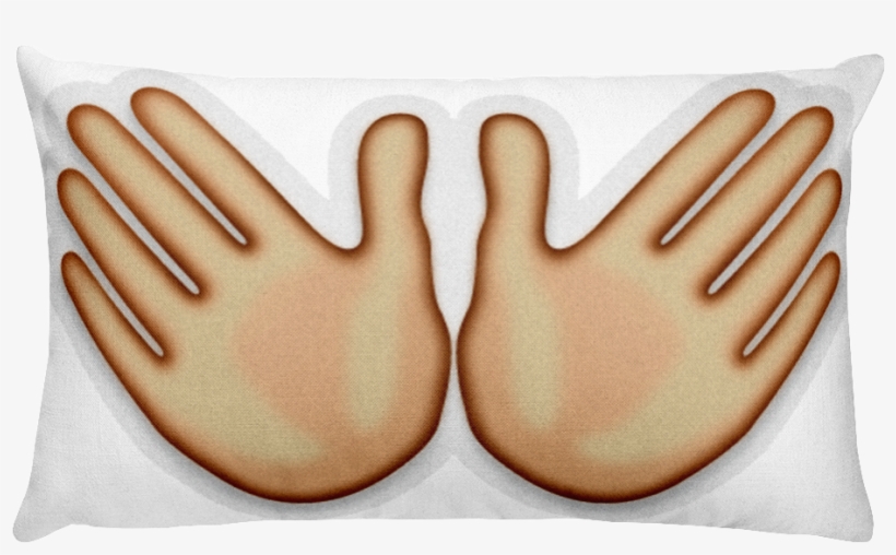Emoji Bed Pillow - Cartoon Pair Of Hands, transparent png download