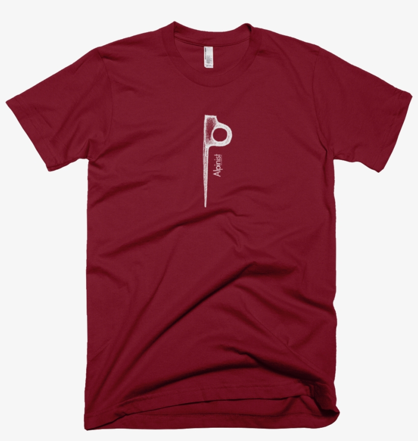 American Apparel Cranberry Wrinkle Front Mockup 1 8f09658a - Fake It Till You Make It Shirt, transparent png download