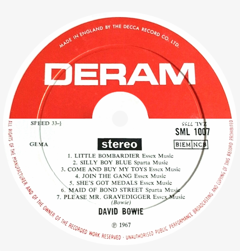 "large" Deram Label With Black Boxed "stereo" - Blues Days Of Future Passed, transparent png download