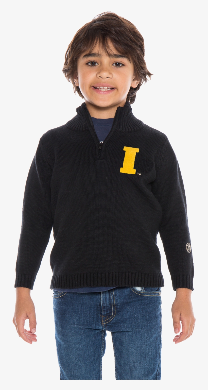 University Of Iowa Boy's Quarter Zip - Standing, transparent png download