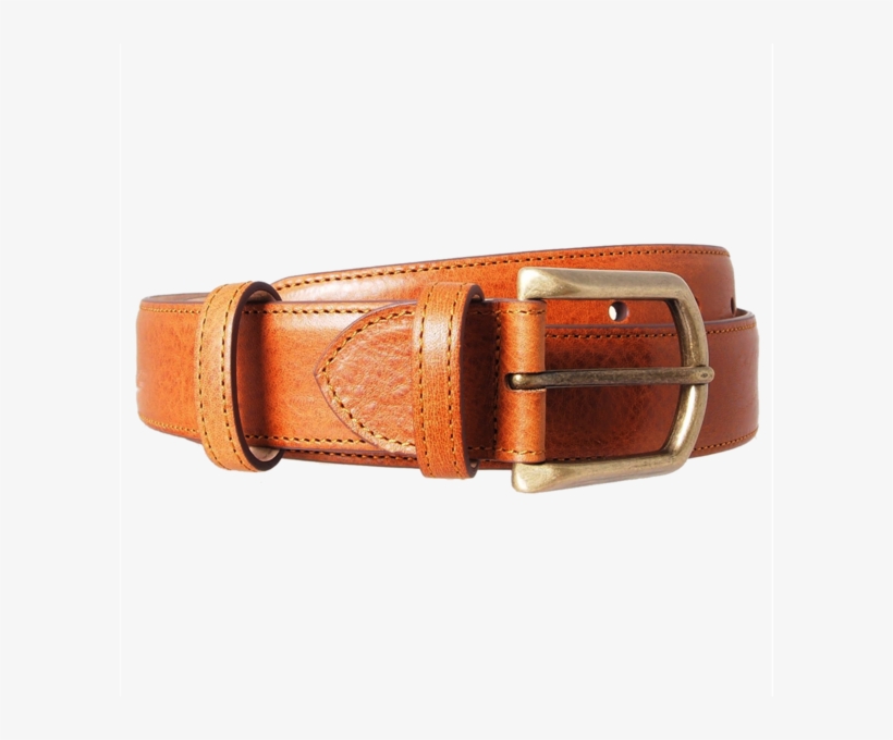 5cm Tan Antiquated Full Grain Leather Belt - Belt, transparent png download