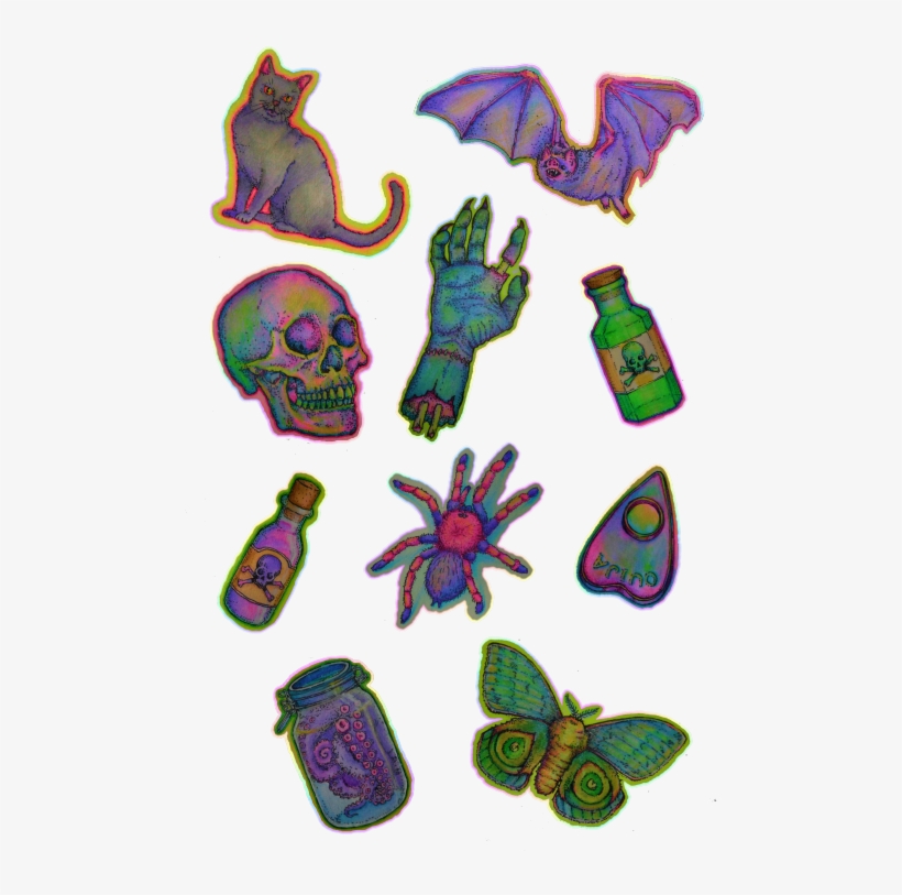 Halloween Stickers Tumblr Png Image Transparent Png Free Download On Seekpng