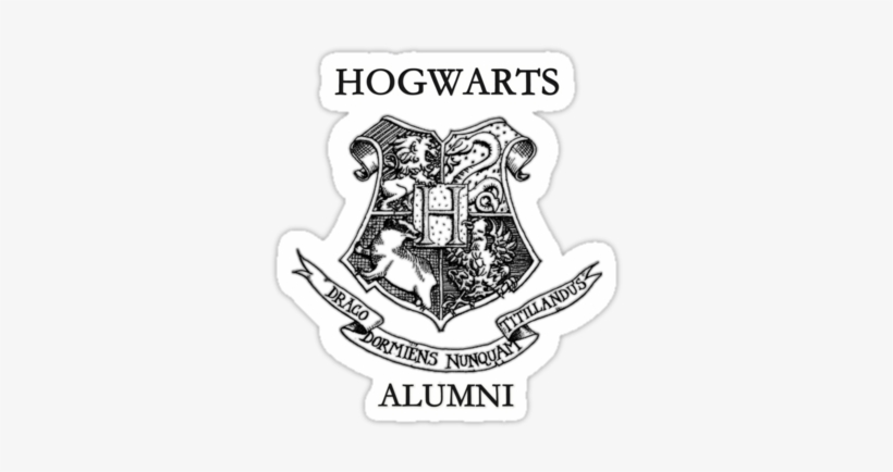 Hogwarts Alumni By Krishnef Hogwarts Alumni, Hogwarts - Hogwarts Black And White Logo, transparent png download