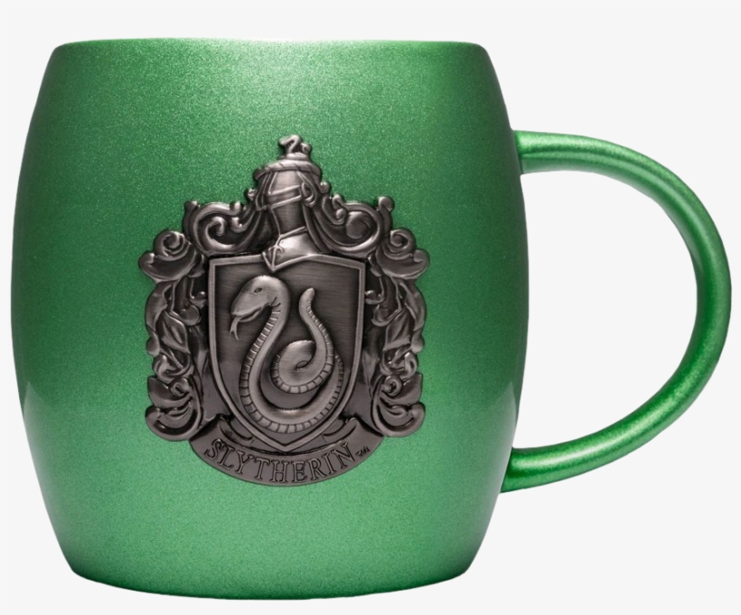 Slytherin Metallic Crest Ceramic Mug - Harry Potter Slytherin, transparent png download