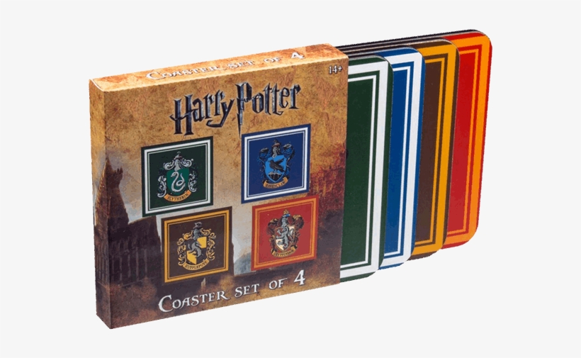 Harry Potter House Crests Coasters Onderzetters - Harry Potter - Hogwarts Logo Lapel Pin-brand New, transparent png download