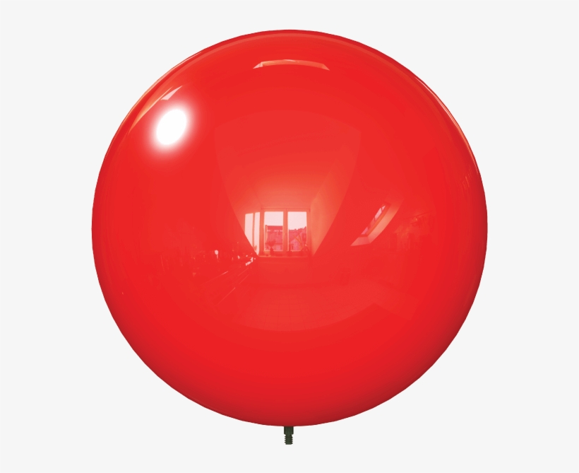 18" Red Balloon Bobber Duraballoon Replacement - Red Helium Ball, transparent png download