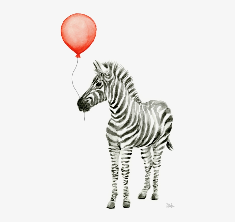 Click And Drag To Re-position The Image, If Desired - Zebra Watercolor, transparent png download