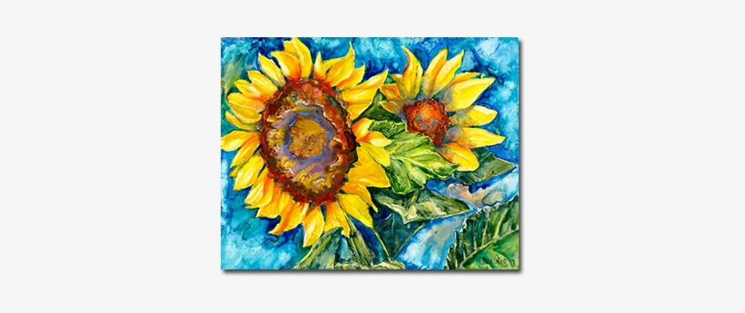 "sunflowers" Watercolor Private Collection / Prints - Paint, transparent png download