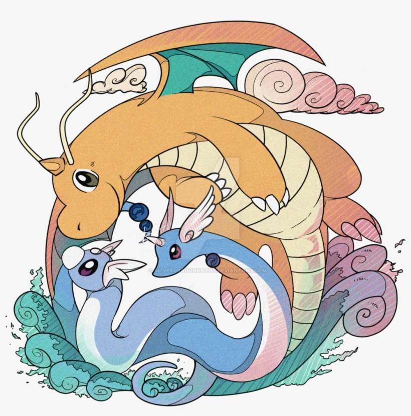 Jpg Circle By Silverdragonkathy On Deviantart - Dragonite Evolution T Shirt, transparent png download