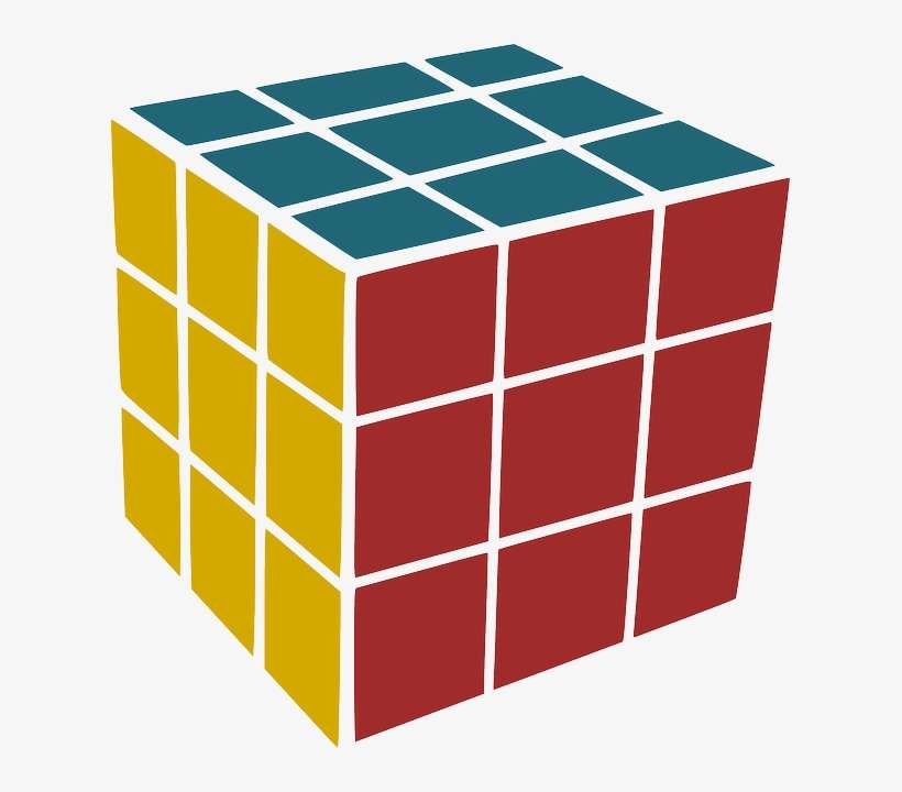 Rubik's Cube, Cube, Game, Puzzle, Toy - Rubik's Cube Vector Png, transparent png download