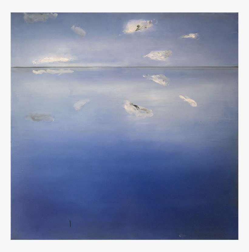 1 Reflexión De Nubes Sobre La Superficie De La Profundidad, - Oil Painting, transparent png download