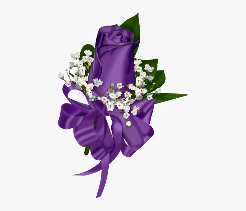 3992c9b09f09 203kb - Purple Rose Clipart Png, transparent png download