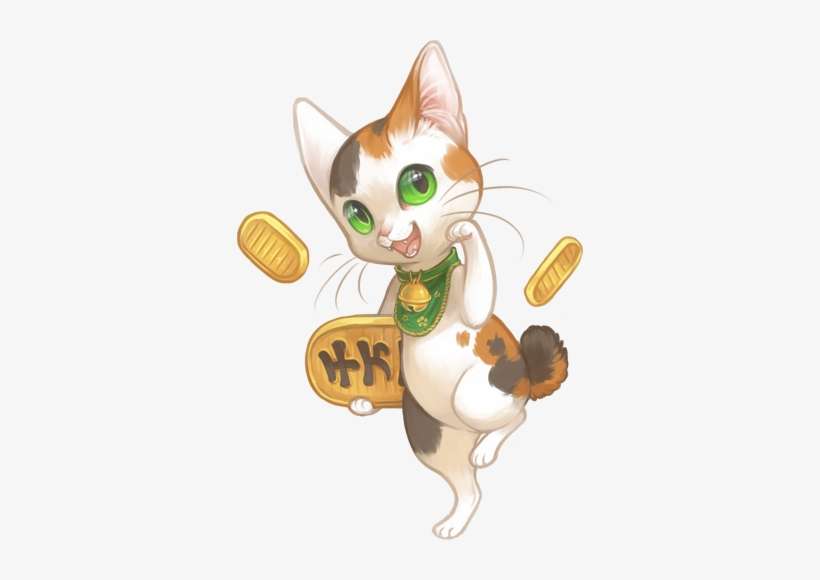 Half Wit Dream My Take On Maneki - Japanese Bobtail Cat Cartoon, transparent png download