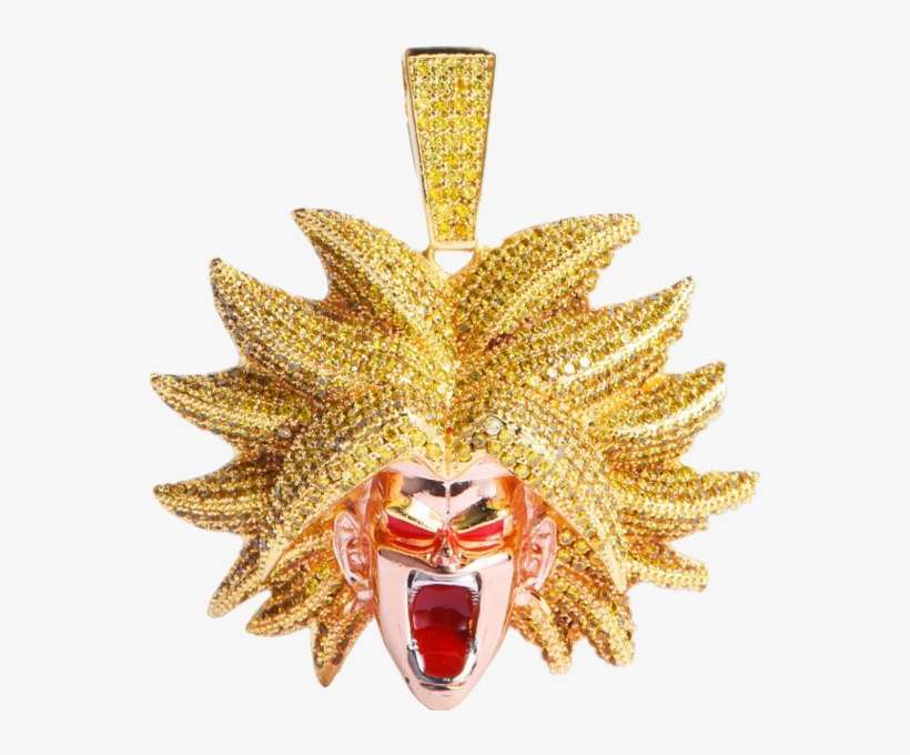 Share This Image - Iced Out Vegeta Pendant, transparent png download