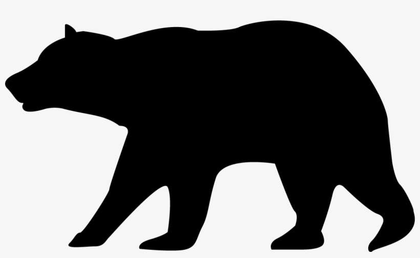 Black Free Download Best On X Cabin - Bear Stencil, transparent png download