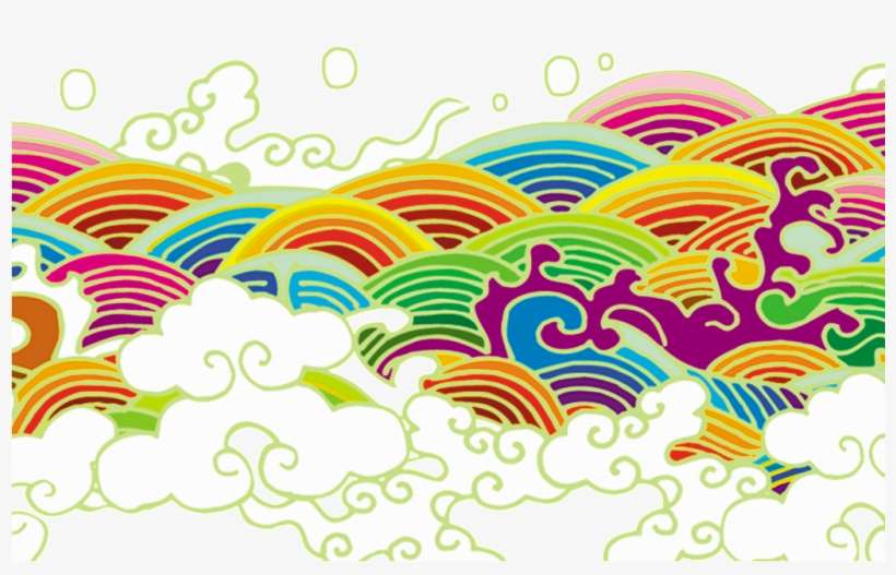 Classical Chinese Style Wave Material - Dragon Boat Festival, transparent png download