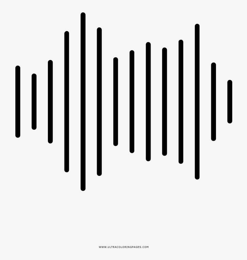 Download Sound Wave Coloring Page - Drawing | Transparent PNG Download