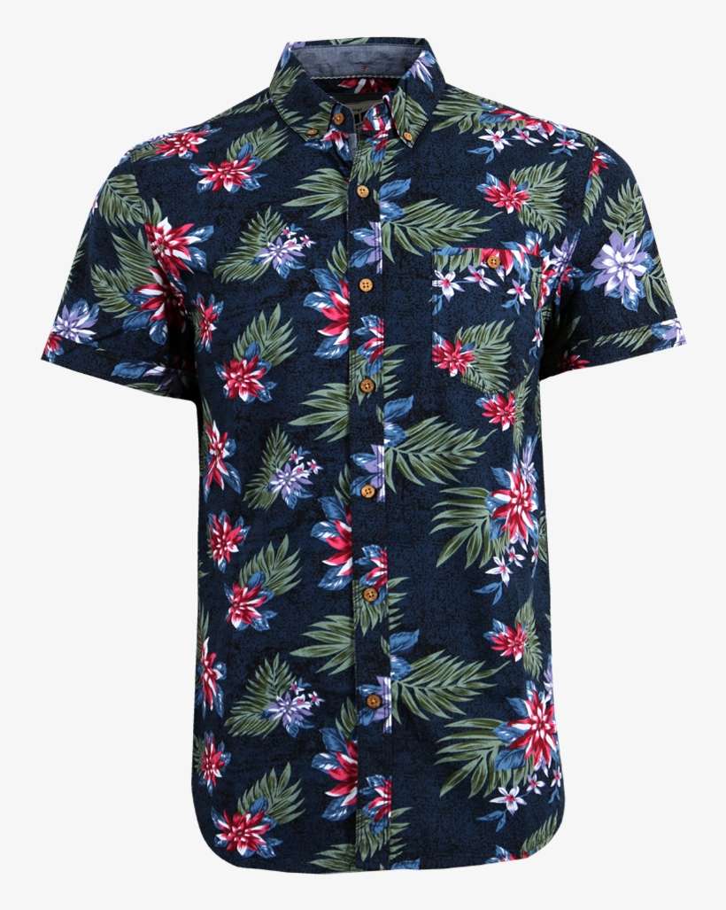 Stained Floral Shirt - Shirt, transparent png download