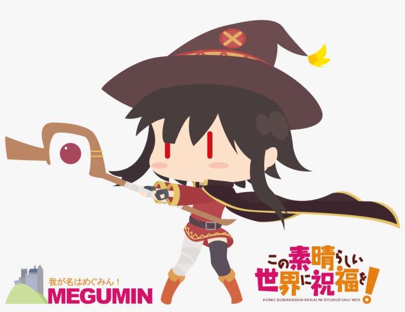 Super Cute Megumin Chibi - 5pb Kono Subarashii Sekai Ni Shukufuku Wo! Kono Yokubukai, transparent png download
